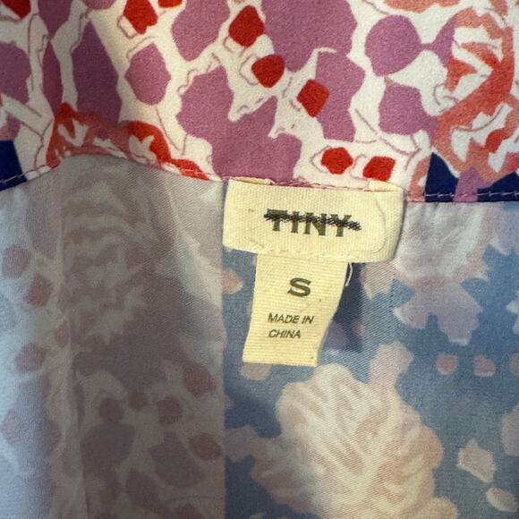 Anthropologie Tiny Palms Mini Dress Floral Embroidered Boho Relaxed Size Small - Picture 5 of 10